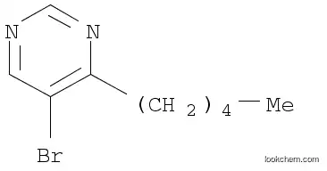 Molecular Structure of 951884-34-7 (5-Bromo-4-pentylpyrimidine)